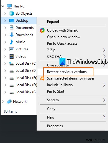 How to restore Previous Versions of Files and Folders in Windows 11/10?