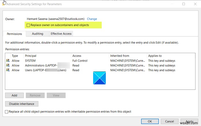 You have been denied permission to access this folder