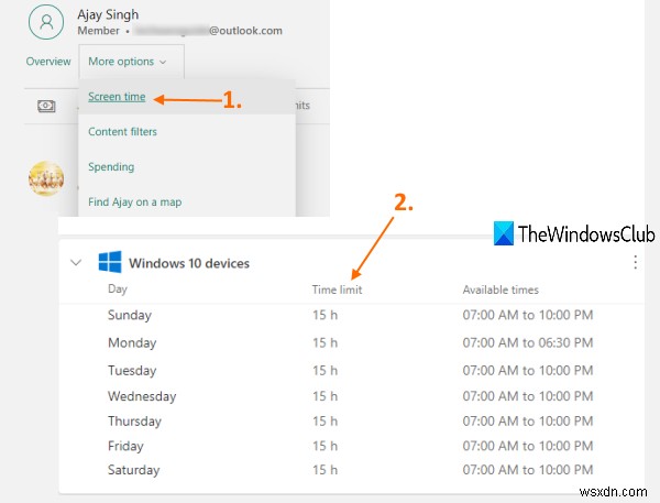 This device is locked because of family settings for screen time