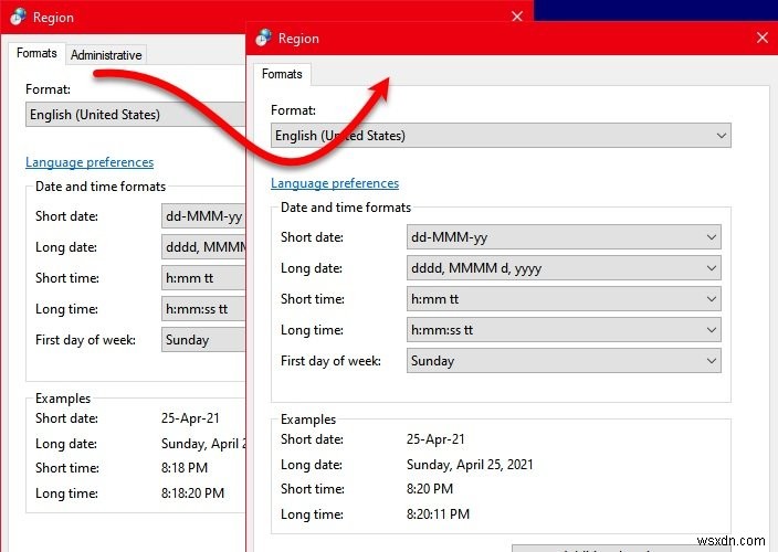 Enable or Disable Administrative Tab in Regional and Language Settings