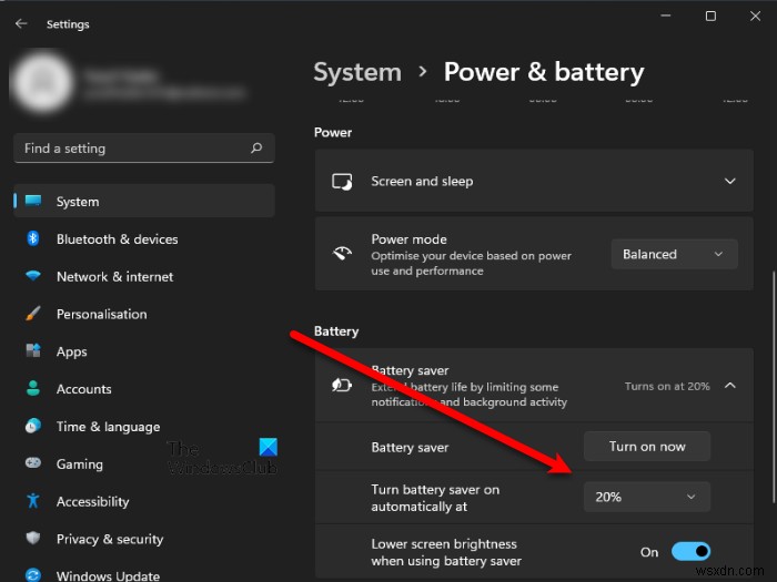 How to Enable or Disable Battery Saver in Windows 11/10