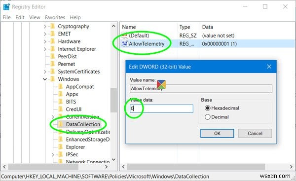 Manage Telemetry and Data Collection settings in Windows 11/10