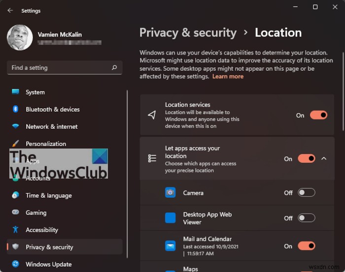 How to change Location settings in Windows 11/10