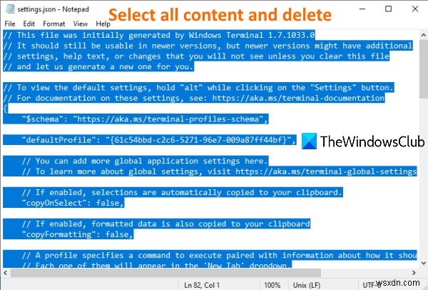 How to reset Windows Terminal settings to default in Windows 11/10