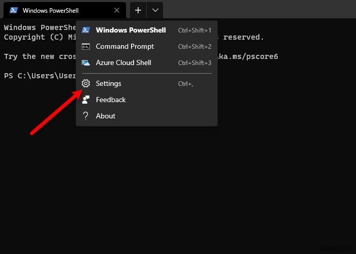 How to change the Default Shell in Windows Terminal