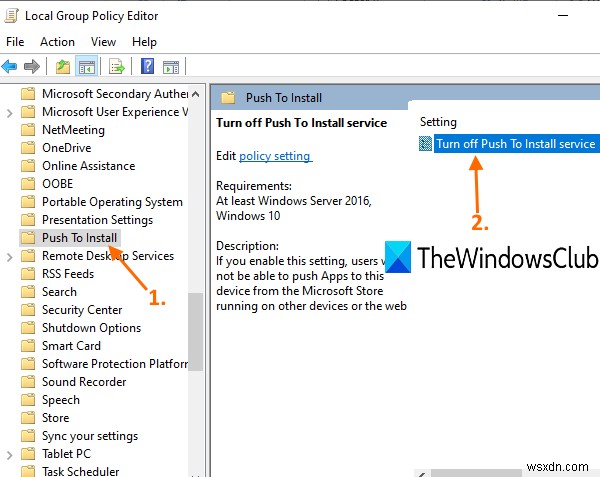 How to stop Remote Installation of Apps on Windows 10
