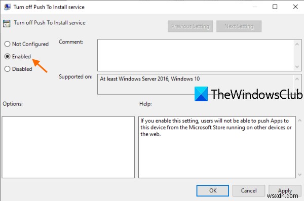 How to stop Remote Installation of Apps on Windows 10