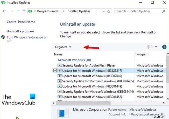 How to uninstall Windows Updates marked as Permanent without Uninstall option in Windows 10