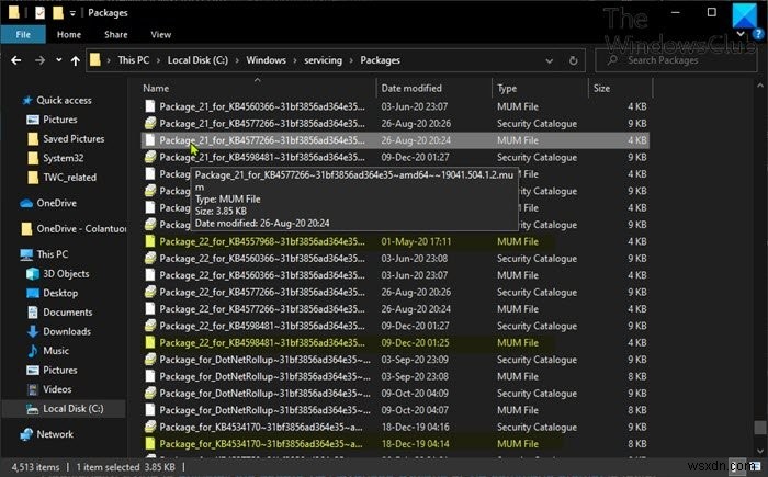 How to uninstall Windows Updates marked as Permanent without Uninstall option in Windows 10