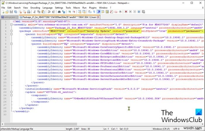 How to uninstall Windows Updates marked as Permanent without Uninstall option in Windows 10