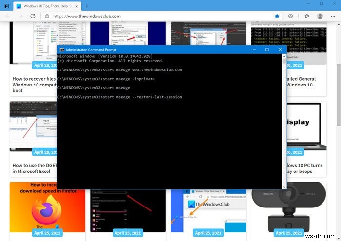 How to run Microsoft Edge using Command line on Windows 10