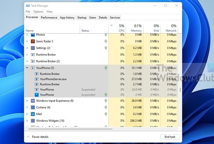 What is YourPhone.exe process in Windows 11/10? Do I remove it?