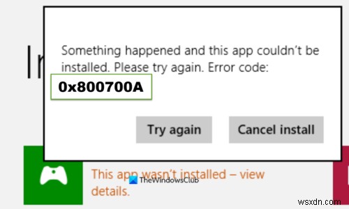 Fix Microsoft Store error 0x800700AA on Windows 10