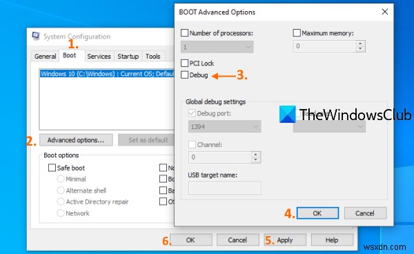 Windows 10 hangs when Debug Mode is enabled