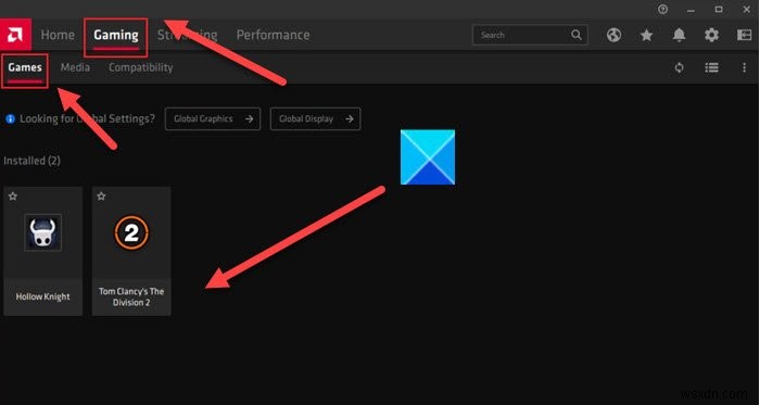 How to configure Radeon FreeSync for Individual Applications