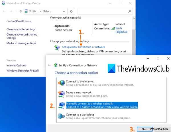 How to add new Wi-Fi Network Profile in Windows 10