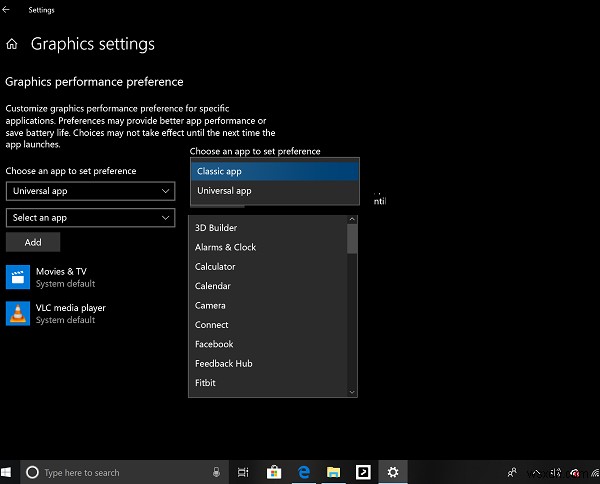 How to choose different GPU for different Apps in Windows 11/10