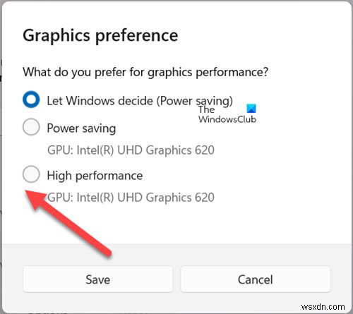 How to choose different GPU for different Apps in Windows 11/10