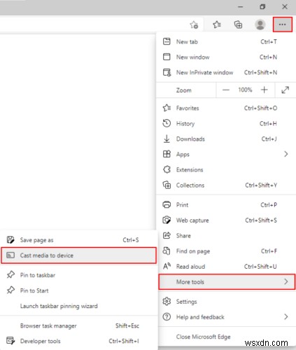 How to add Cast icon to Microsoft Edge Toolbar