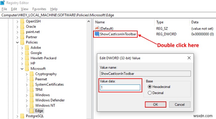 How to add Cast icon to Microsoft Edge Toolbar