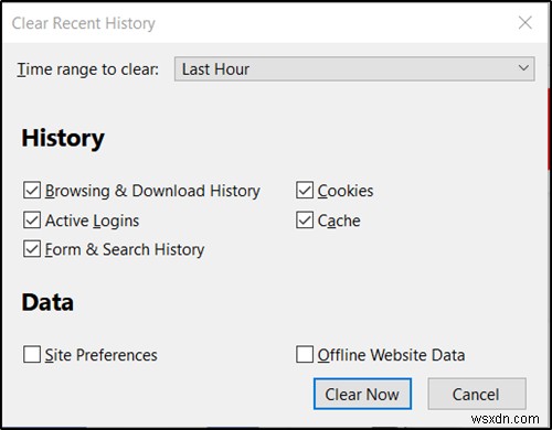 How to clear Cache, Cookies, Browsing History in Chrome and Firefox