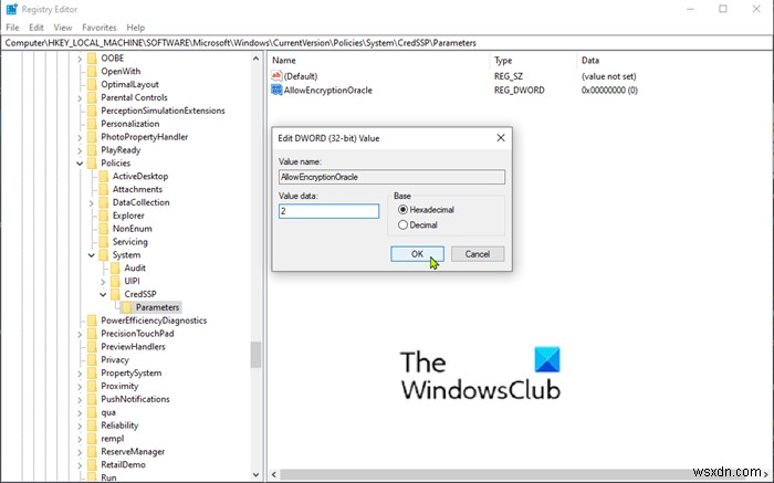 RDP Authentication error has occurred, Function requested is not supported