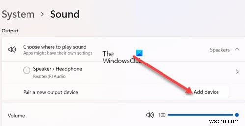 How to Enable or Disable Sound Output Device in Windows 11/10