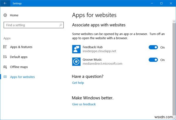 Apps For Websites lets you open websites with an App or a Browser in Windows 11/10