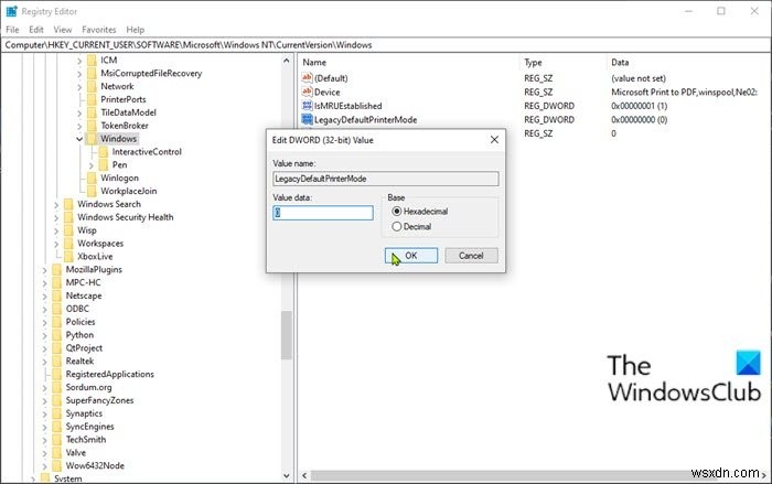 Set as default printer Context Menu item is missing in Windows 10