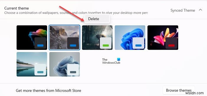 How to create, save, use, delete Themes in Windows 11/10