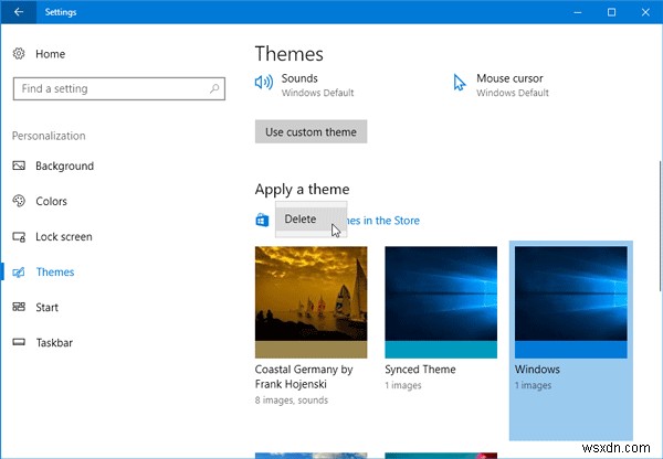 How to create, save, use, delete Themes in Windows 11/10