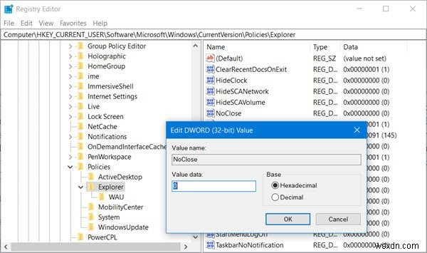 Power Options (Sleep, Shut down, Restart) missing from Start Menu in Windows 11/10