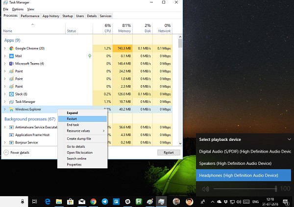 Taskbar Volume Control not working in Windows 11/10