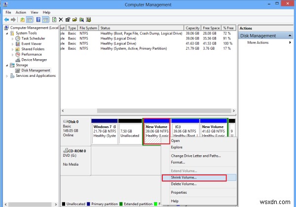 Create New, Resize, Extend Partition using Disk Management Tool in Windows 11/10