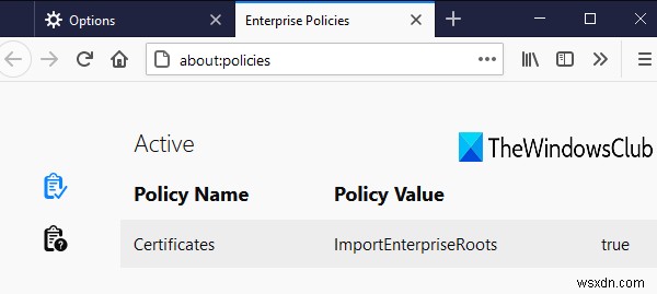 Your browser is managed by your organization says Firefox