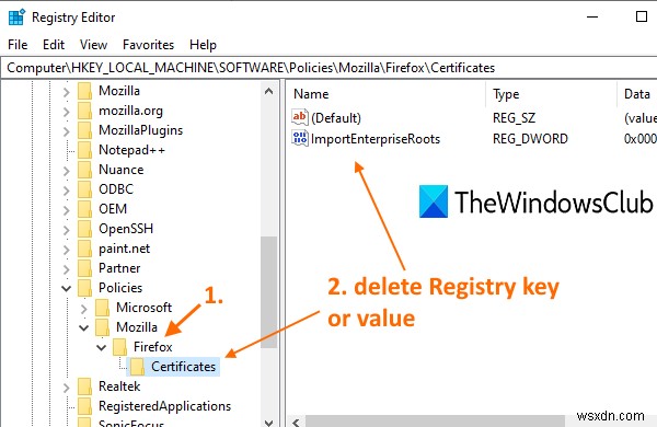 Your browser is managed by your organization says Firefox