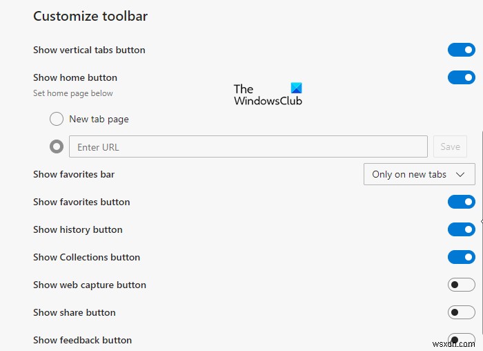 How to customize the Toolbar in Microsoft Edge