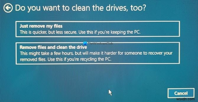 How to Restore Factory Image and Settings in Windows 11/10