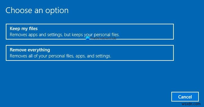 How to Restore Factory Image and Settings in Windows 11/10