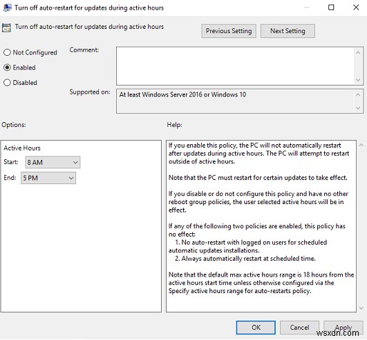 How to configure and use Active Hours in Windows 11/10