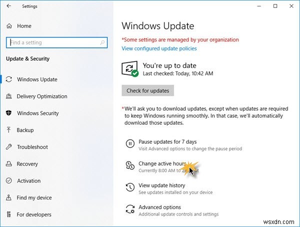 How to configure and use Active Hours in Windows 11/10