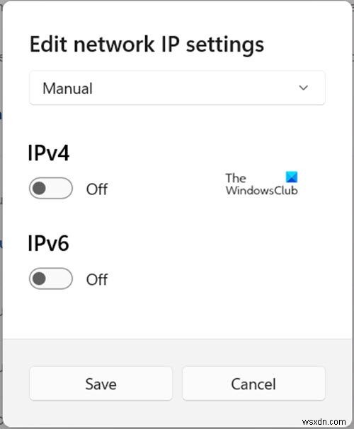 How to set a Static IP Address in Windows 11/10