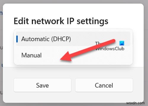How to set a Static IP Address in Windows 11/10