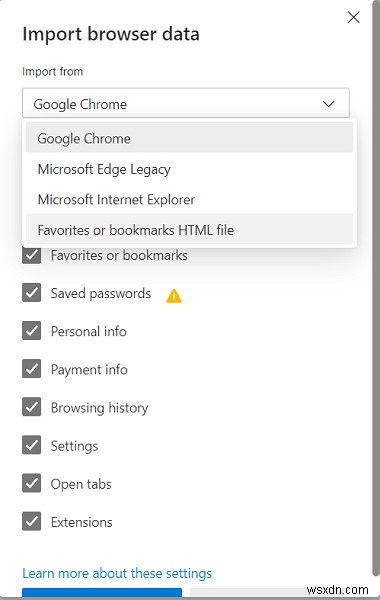 How to manage Favorites in Microsoft Edge browser