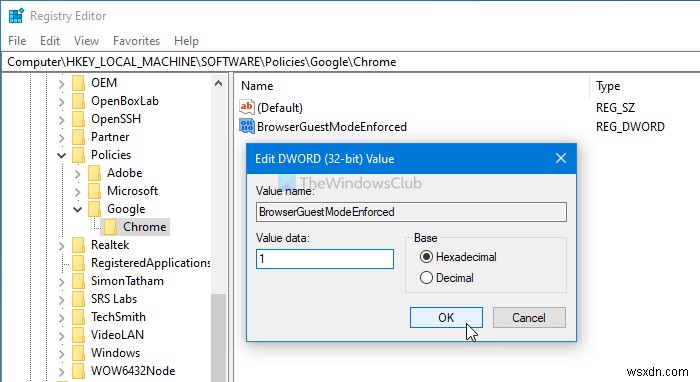 How to force Chrome users to open Guest Mode using Registry and Group Policy