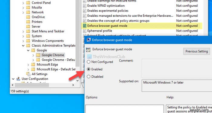 How to force Chrome users to open Guest Mode using Registry and Group Policy