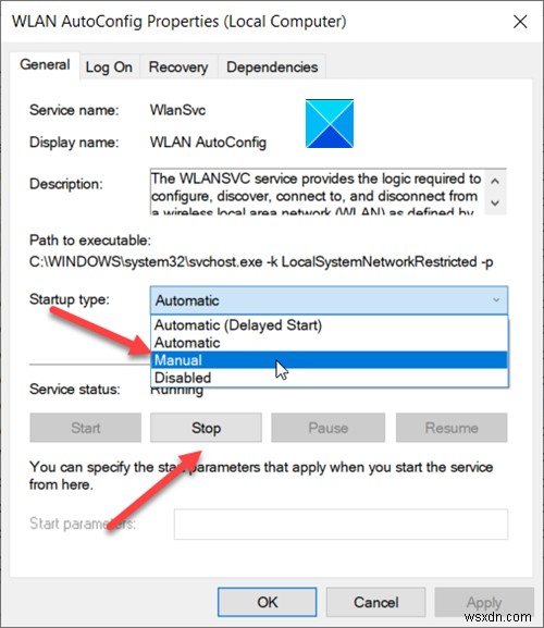 How to disable background WiFi scanning in Windows 10