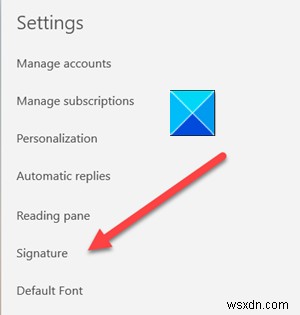 How to change Email Signature in Mail app of Windows 11/10
