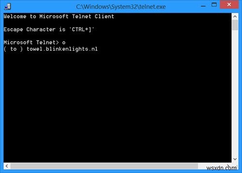 Watch Star Wars in Windows 11/10 using an old trick