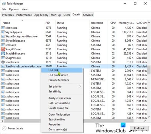 How to restart StartMenuExperienceHost.exe using Command Prompt or PowerShell on Windows 10